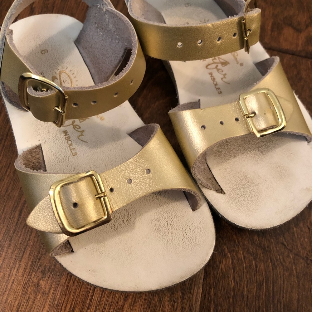 Gold Salt Water Sandals